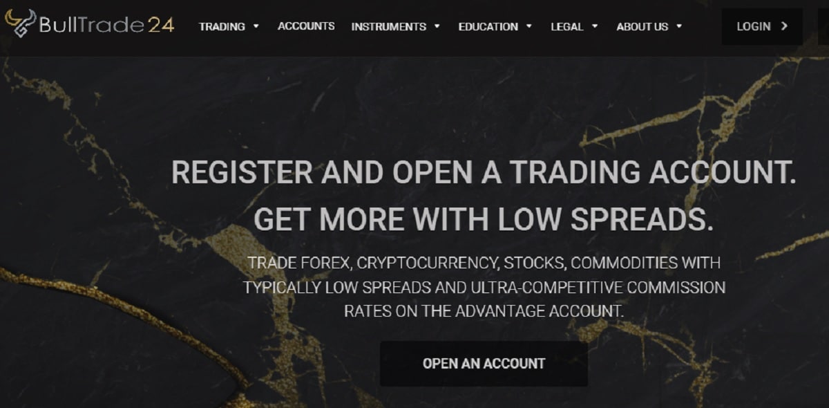 Bulltrade24 homepage