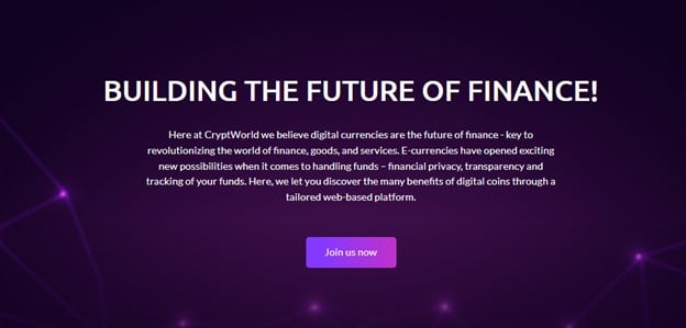 CryptWorld builds the future of finance
