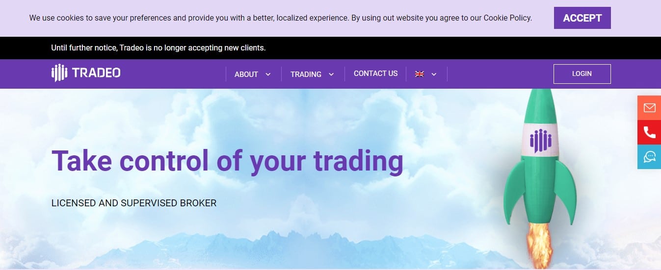 Tradeo website