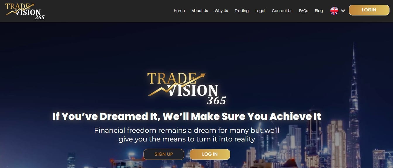 TradeVision365 website