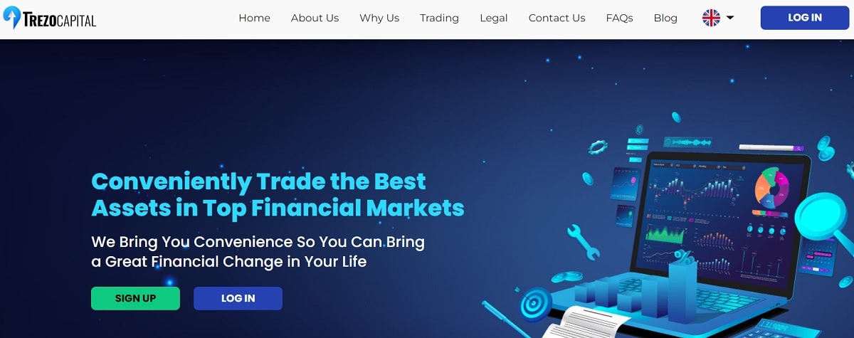 Trezo Capital homepage