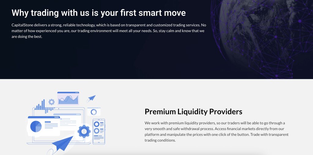 Capital Stone page screenshot