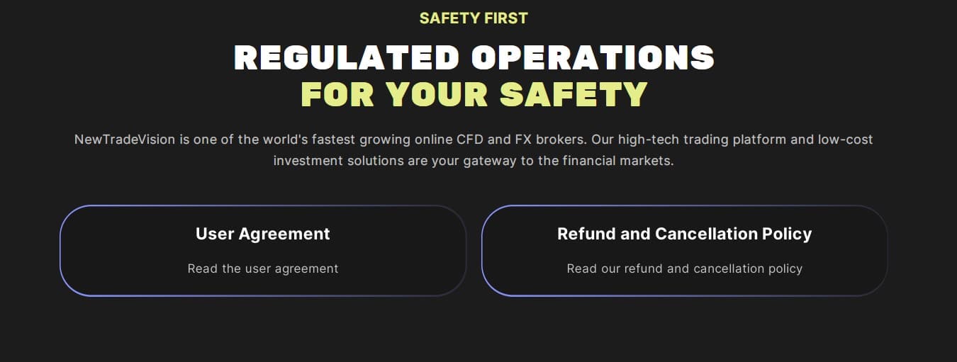 NewTradeVision account safety security