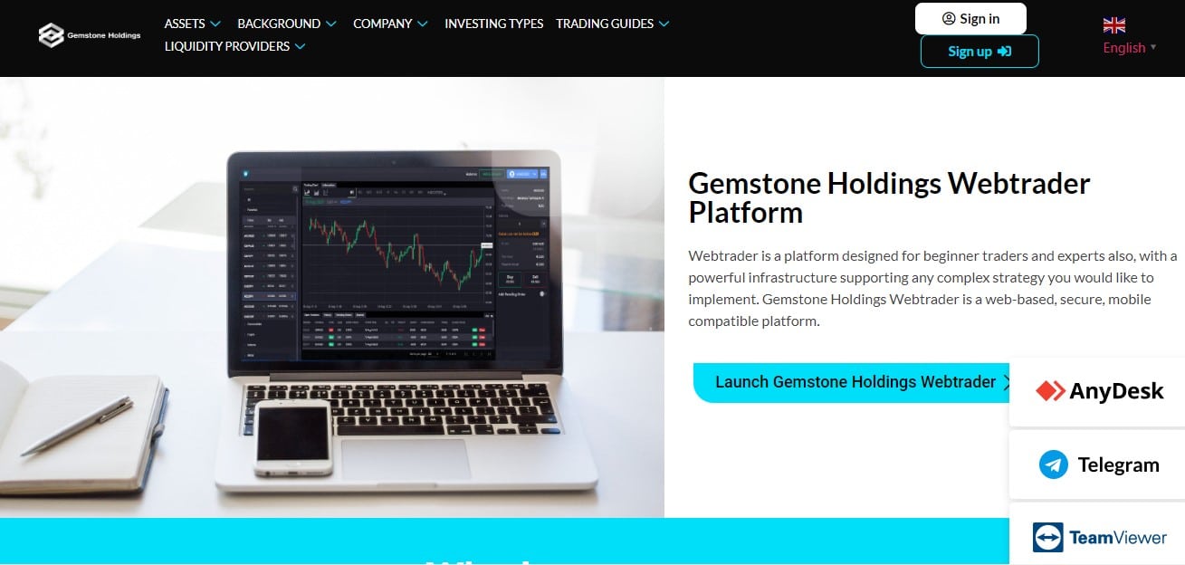 Gemstone Holdings Trading Platform 