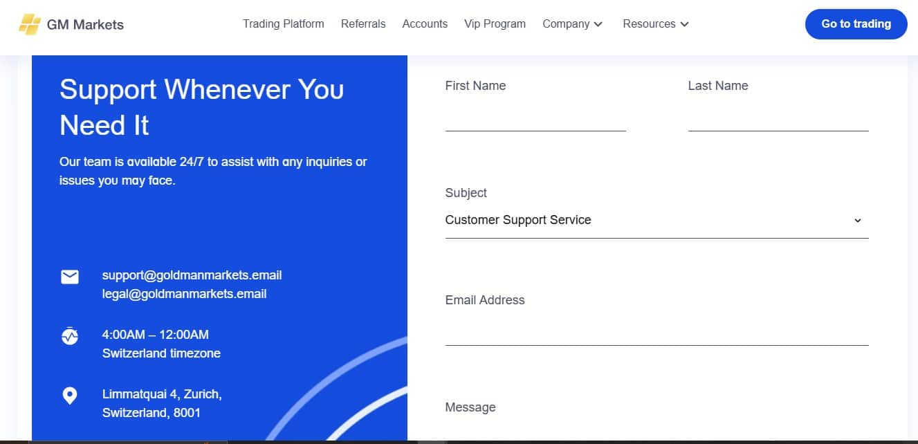 Goldman Markets Customer Support Goldman Markets Customer Support
