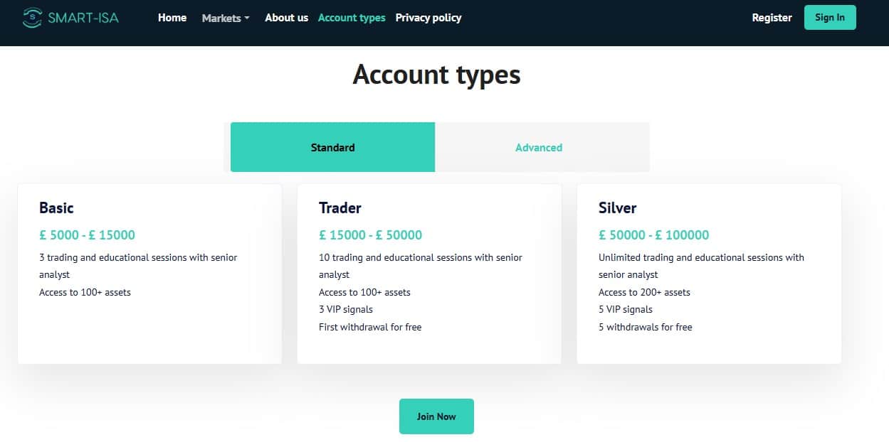 Smart-ISA Accounts